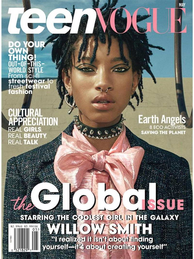 Illustration for article titled Willow Smith's Model Smolder Is Serious on the Cover of Teen Vogue